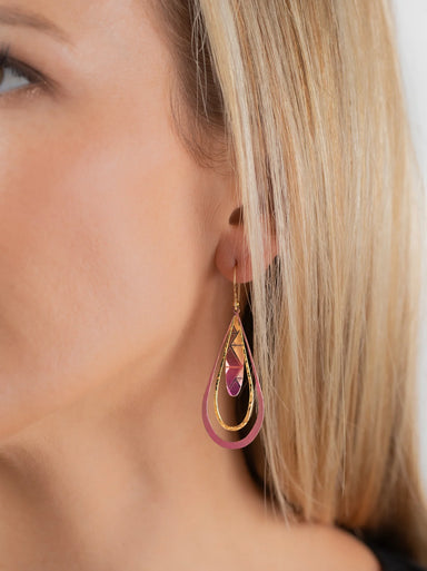 Holly Yashi Still Waters Earrings - Special Edition Pink    
