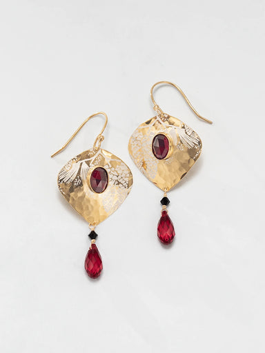 Holly Yashi Estelle Earrings - Scarlet    