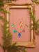 Holly Yashi Healing Elm Leaf Necklace - Rainbow    