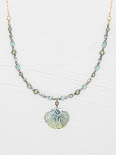 Holly Yashi Shelby Beaded Necklace - Sage
