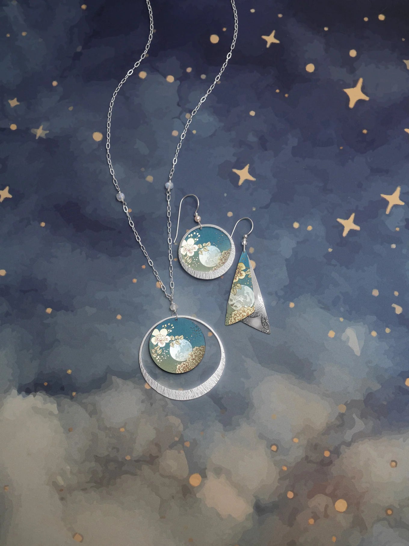 Holly Yashi Luna Earrings - Celestial Sage