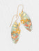 Holly Yashi Alyssa Earrings - Sage / Coral