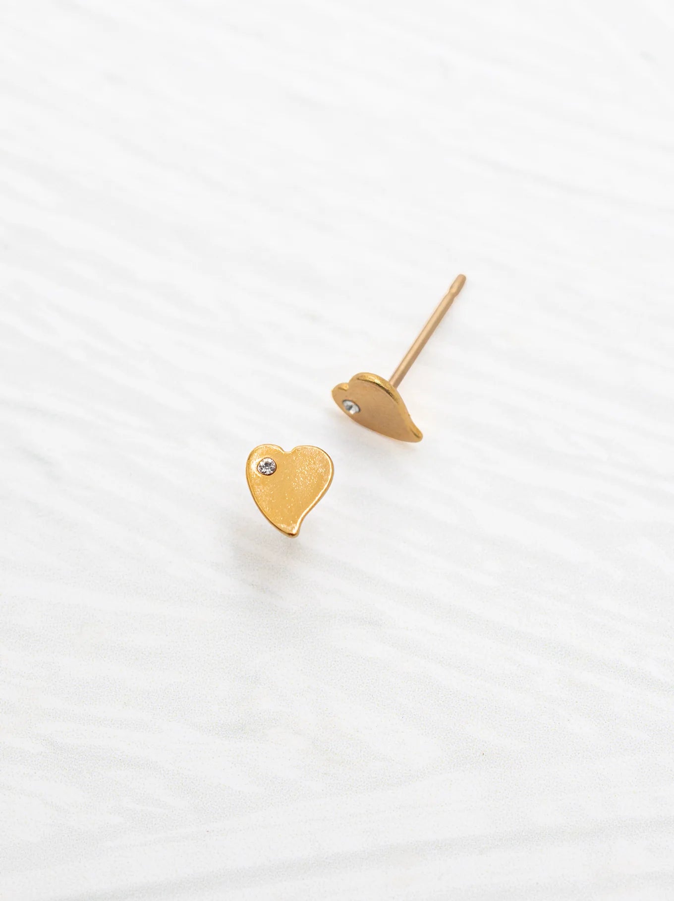 Holly Yashi Amore Heart Post Earrings - Gold    