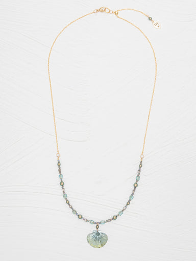 Holly Yashi Shelby Beaded Necklace - Sage