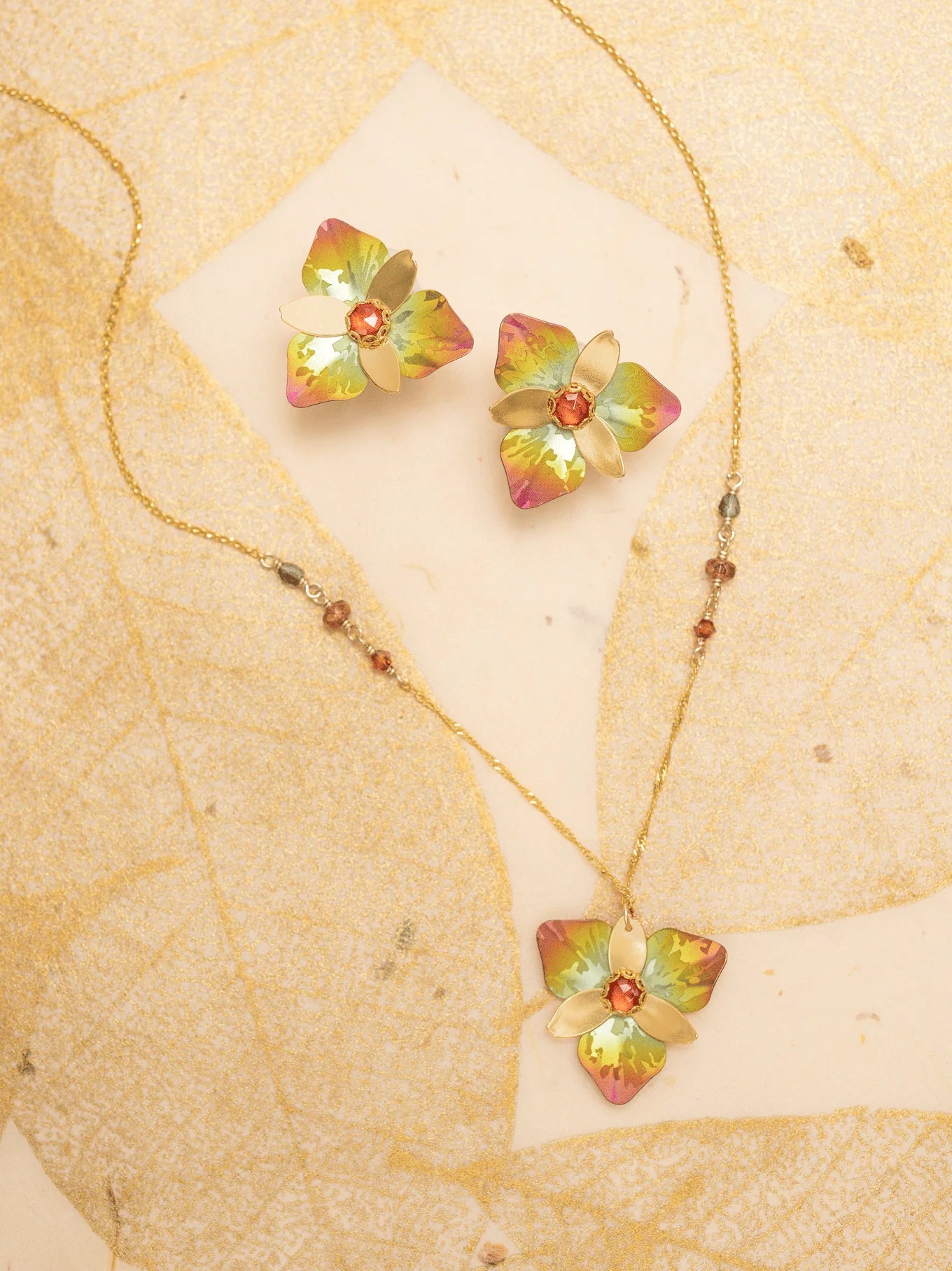 Holly Yashi Orla Post Earrings - Golden Mist    