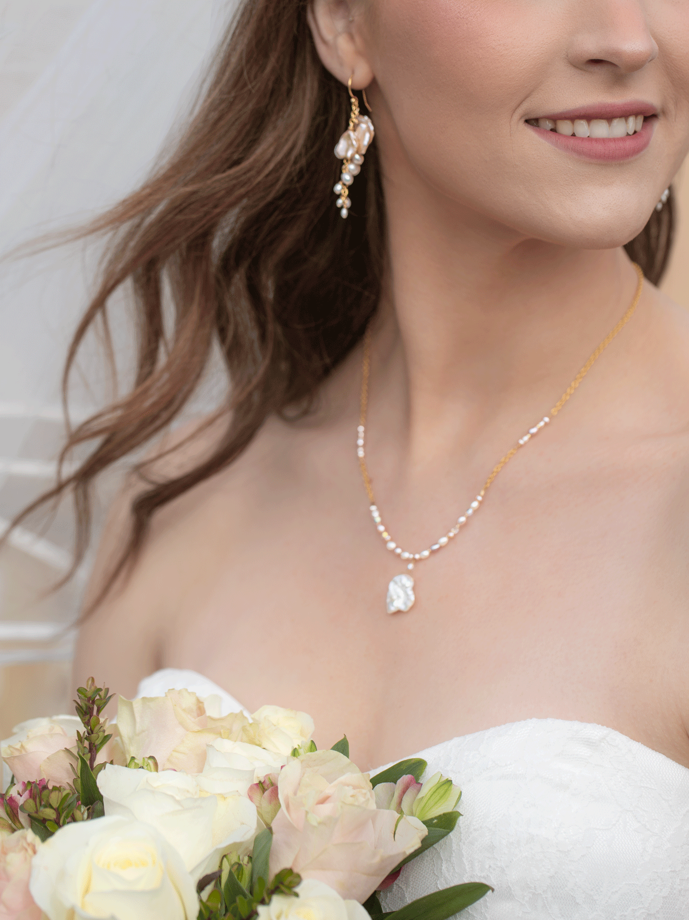 Holly Yashi Margaret Beaded Necklace - Blush    