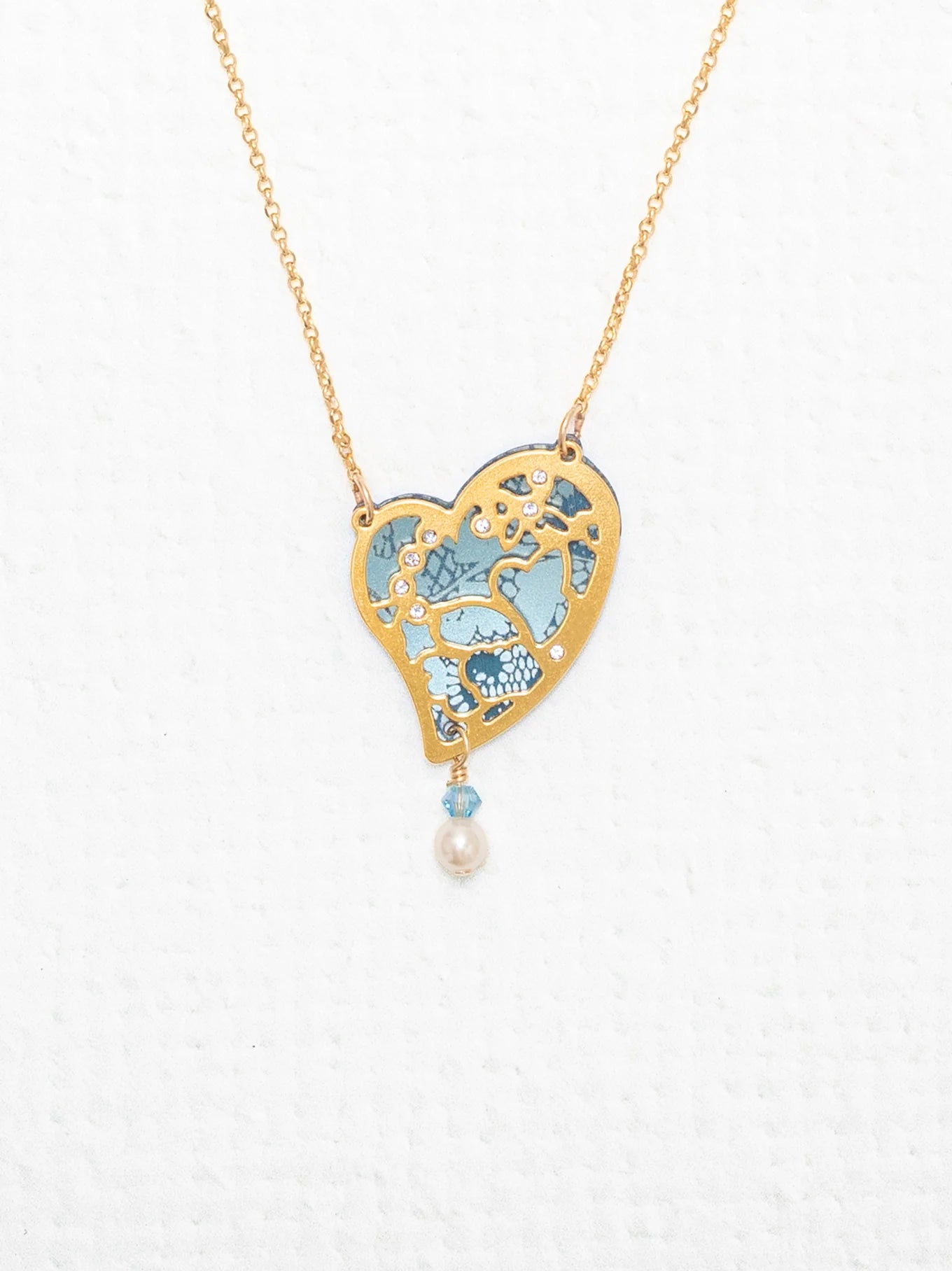 Holly Yashi Valena Necklace - Sky Blue    