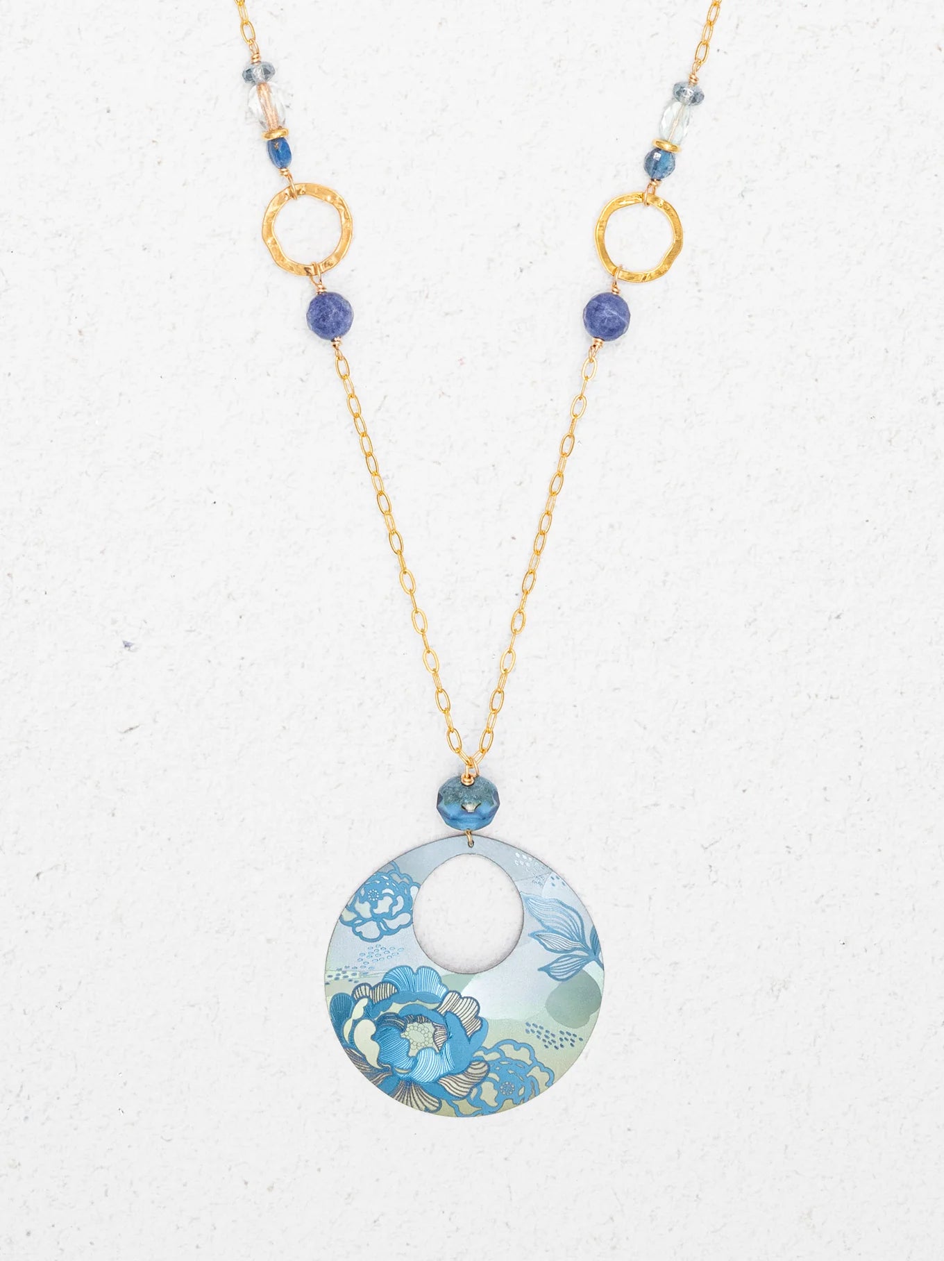 Holly Yashi Claire Pendant Necklace - Sky Blue