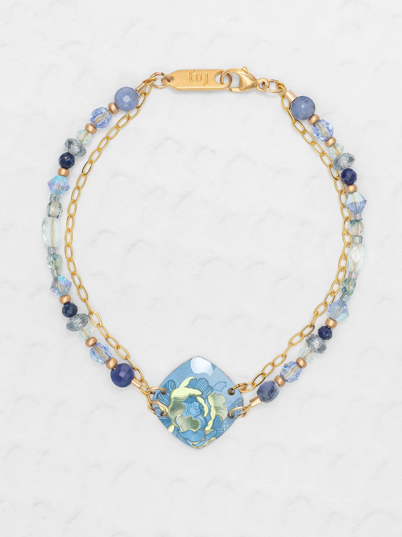Holly Yashi Elena Beaded Bracelet - Sky Blue