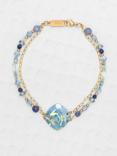 Holly Yashi Elena Beaded Bracelet - Sky Blue