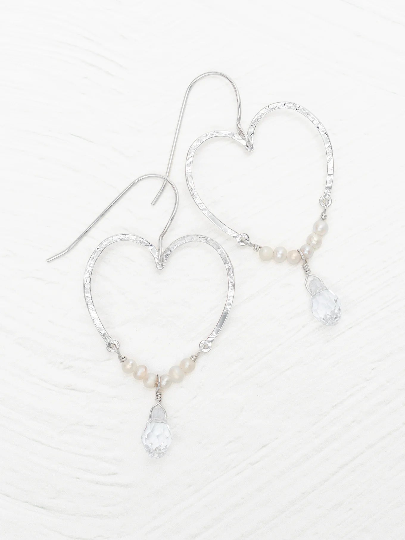 Holly Yashi Lucia Earrings - Silver/White    