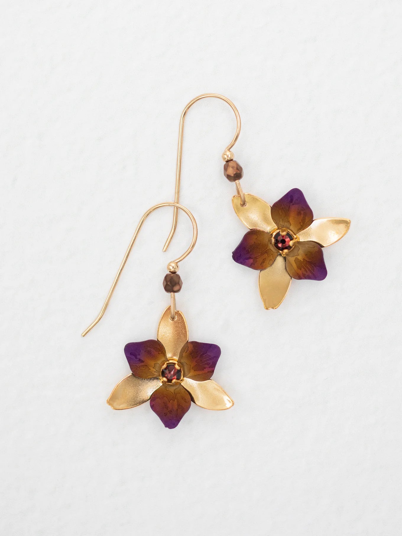 Holly Yashi Orla Drop Earrings - Mulberry    