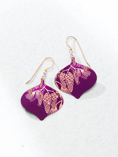 Holly Yashi Clara Ornament Earrings - Royal Plum    