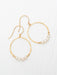 Holly Yashi Rosa Hoop Earrings - Gold / White    