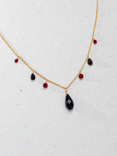 Holly Yashi Victoria Necklace - Scarlet Onyx    