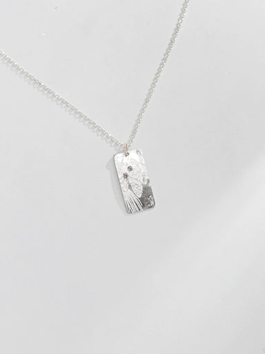 Holly Yashi Radiant Petra Pendant Necklace - Silver    