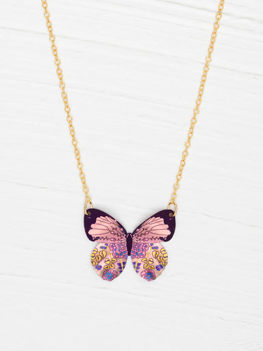 Holly Yashi Blooming Butterfly Necklace - Blooming Pink