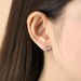 Boma Sterling Silver Post Earring - Circle With Marcasite Detail    