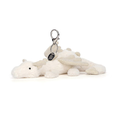 Jellycat Snow Dragon Bag Charm    