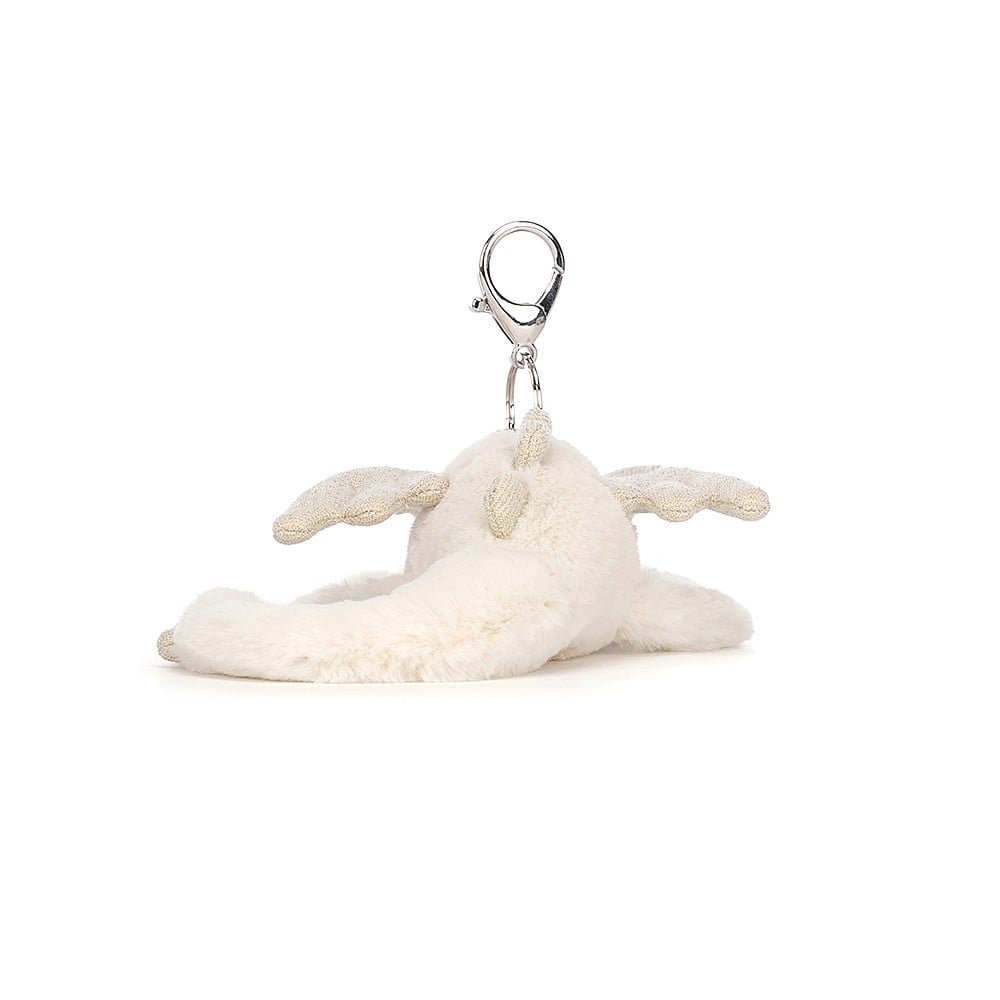Jellycat Snow Dragon Bag Charm    