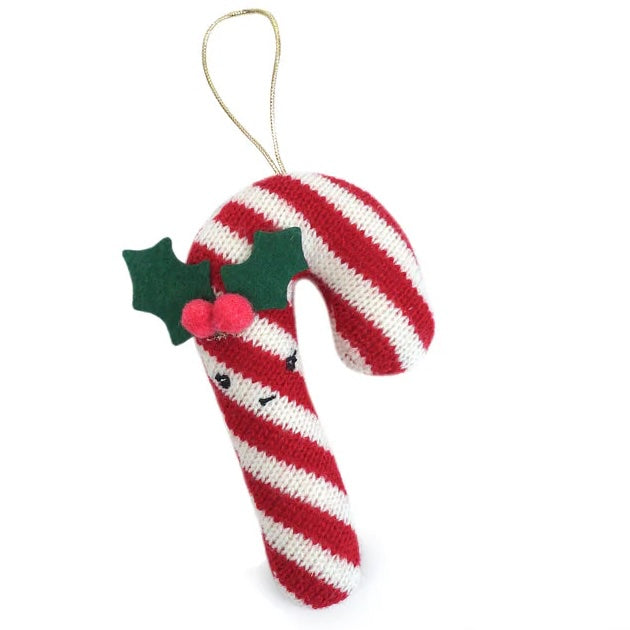 Mon Ami Merry Holiday Candy Cane Ornament