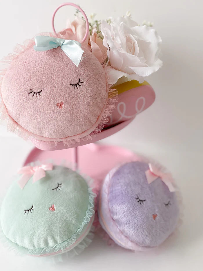 Les Petite Macarons Set of 3 Pink, Lavender, & Mint