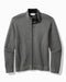 Tommy Bahama Flip Coast Full-Zip Reversible Sweatshirt Coal Heather S  023791245665