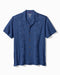 Tommy Bahama Palm Fresco Beach Border Short Sleeve Camp Shirt Carbon Navy M 023763539891