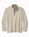 Tommy Bahama Flipview Half Zip Cobblestone Heather M 023763676688