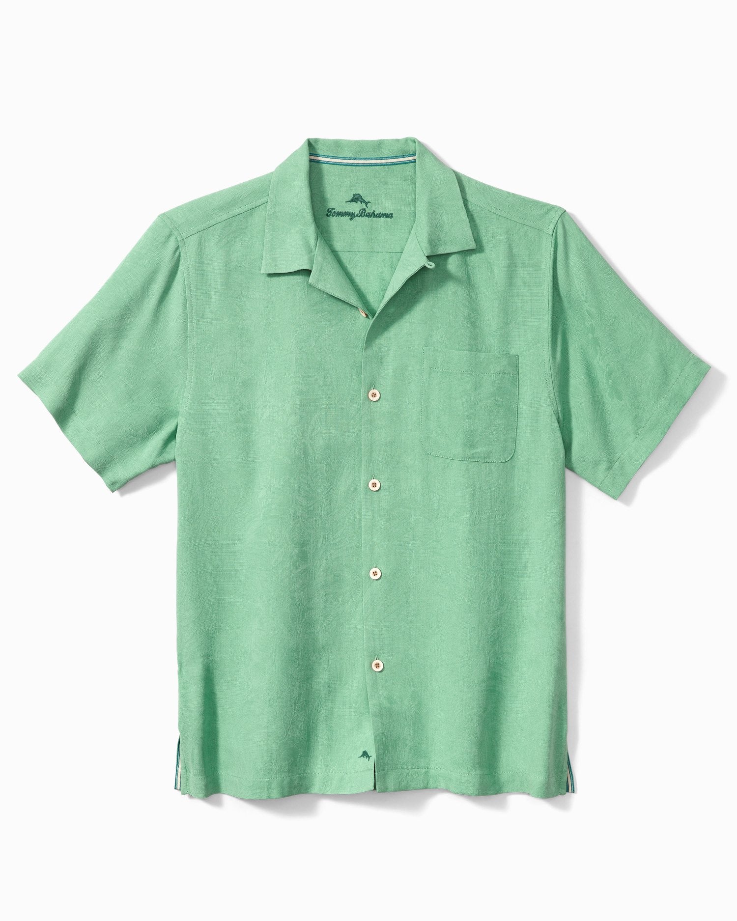 Tommy Bahama Tropic Isles Short Sleeve Camp Shirt Spring Pool S  3269075.21