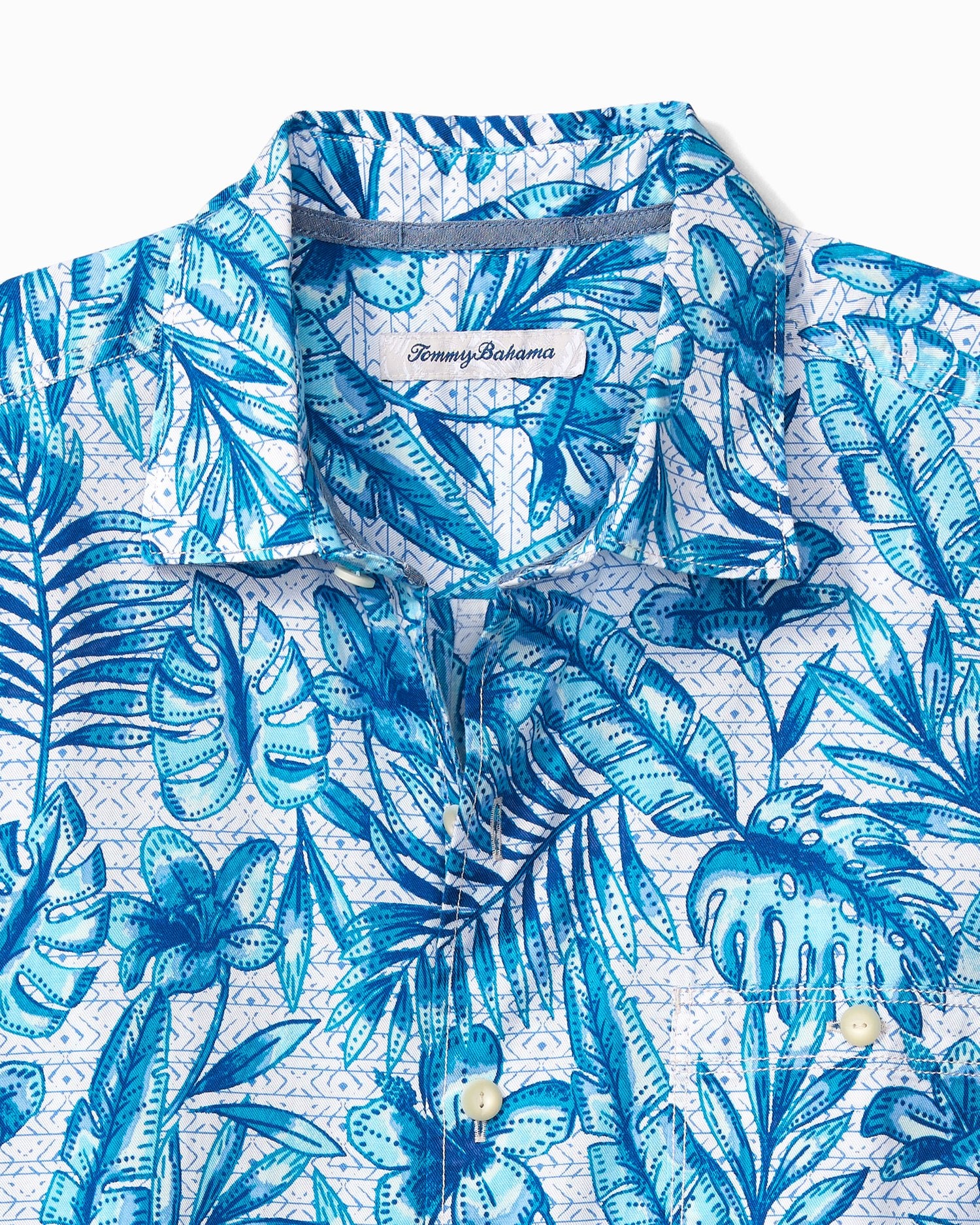 Tommy Bahama Tortola Batik Blues Camp Shirt    