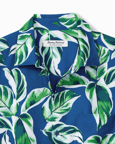 Tommy Bahama Bahama Coast Harbor Leaves IslandZone Camp Shirt    