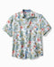 Tommy Bahama Sand Linen Sketch Gardens Camp Shirt Dew Drop M  023791586287