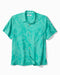 Tommy Bahama Coastal Ease Botanic Loom Short Sleeve Camp Shirt Blue Freeze M 023763832602
