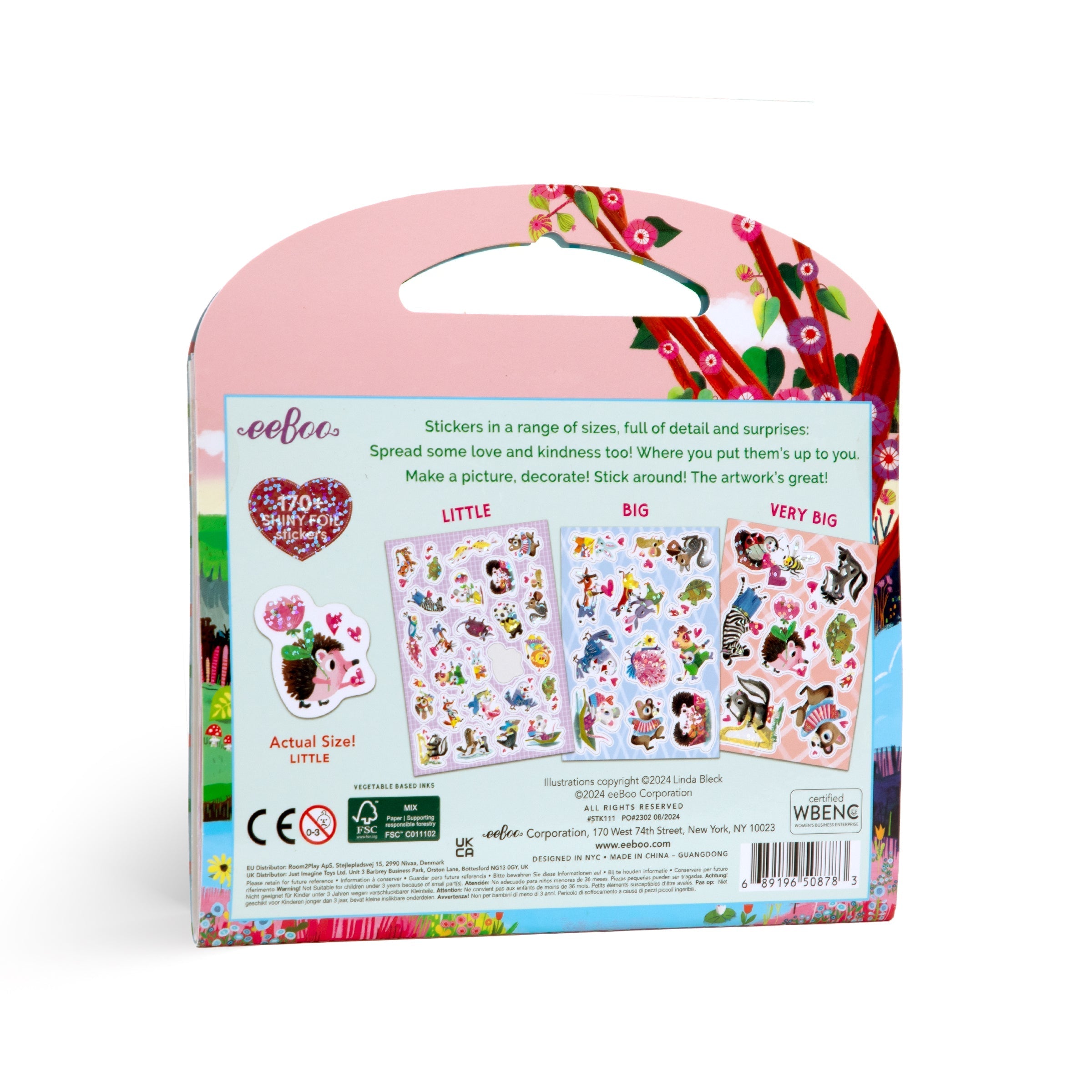 eeBoo Love Shiny Stickers Pack