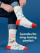 BLUQ Men's Crew Socks - High On Life...And Possibly Weed