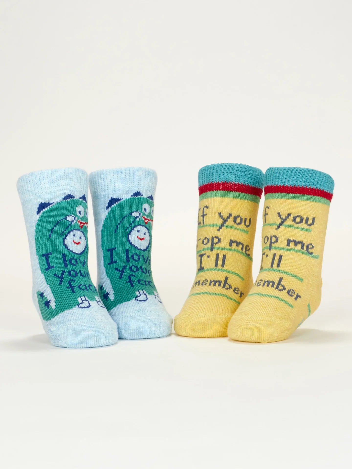 BLUQ I Love Your Face/ If You Drop Me I'll Remember Baby Socks