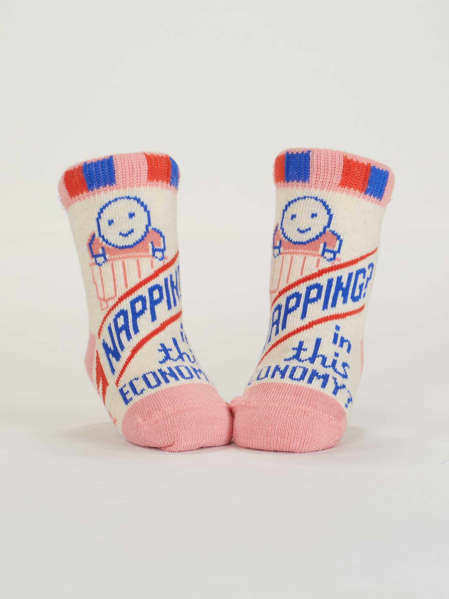 BLUQ Napping? In This Economy?/Poop Machine Baby Socks