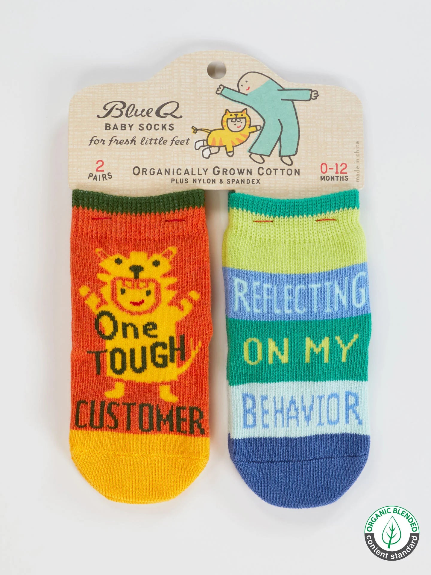 One Tough Customer/ Reflecting On My Behavior - 2 Pairs of Baby Socks