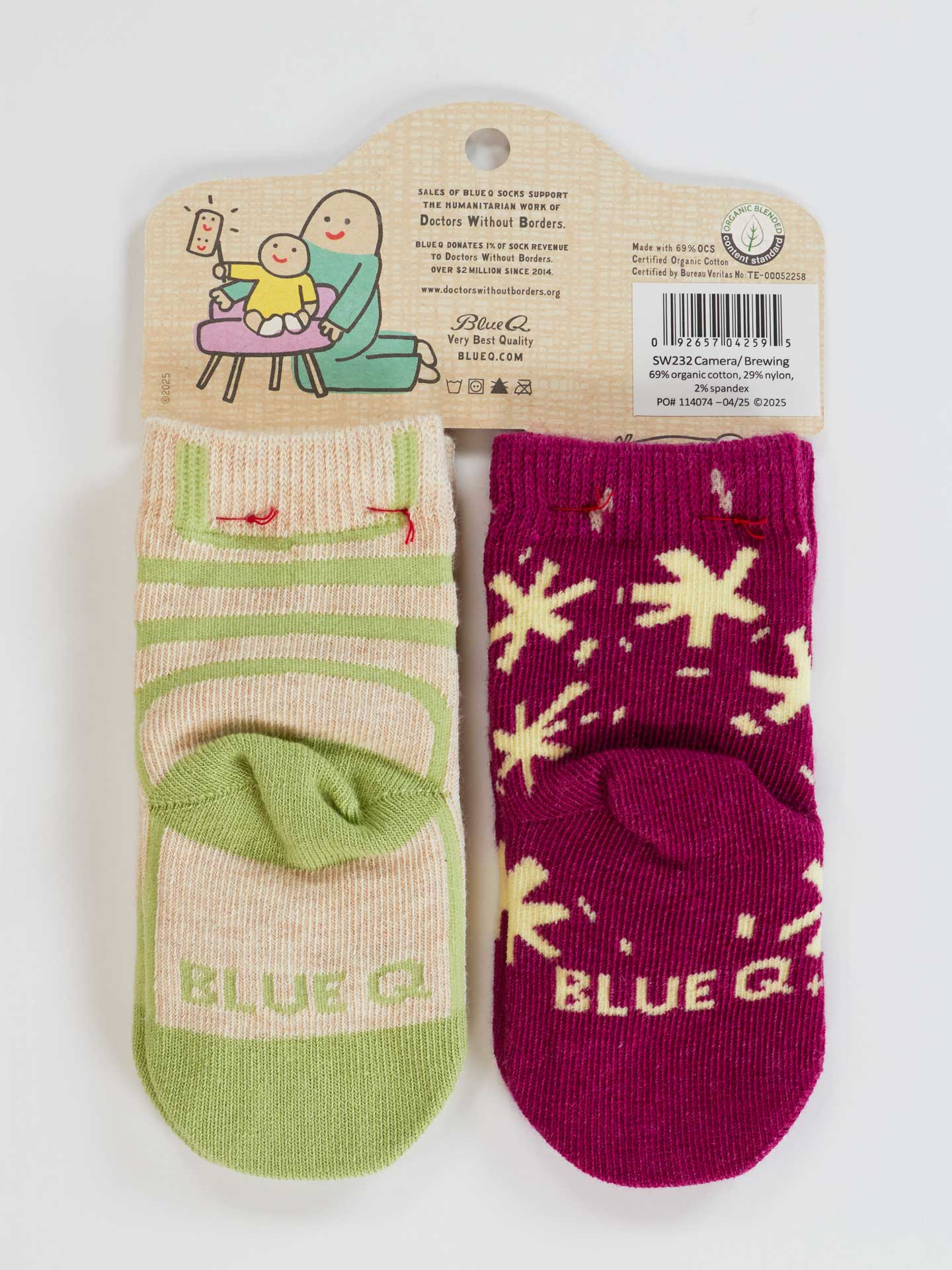 The Camera Loves Me/ I Got One Brewing - 2 Pairs of Baby Socks