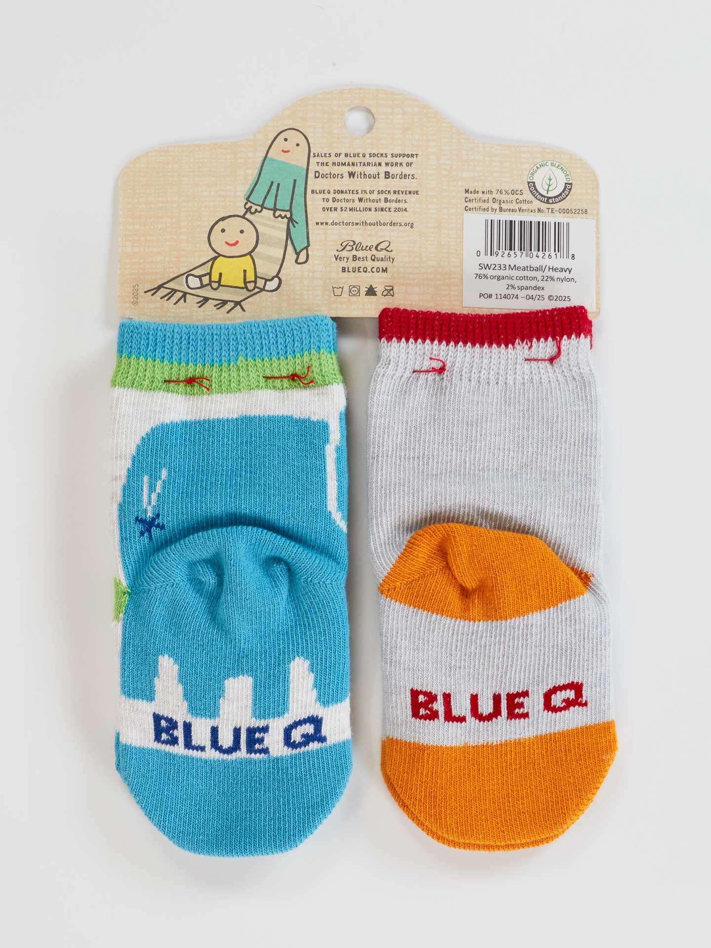 Little Meatball / I Get Heavy - 2 Pairs of Baby Socks