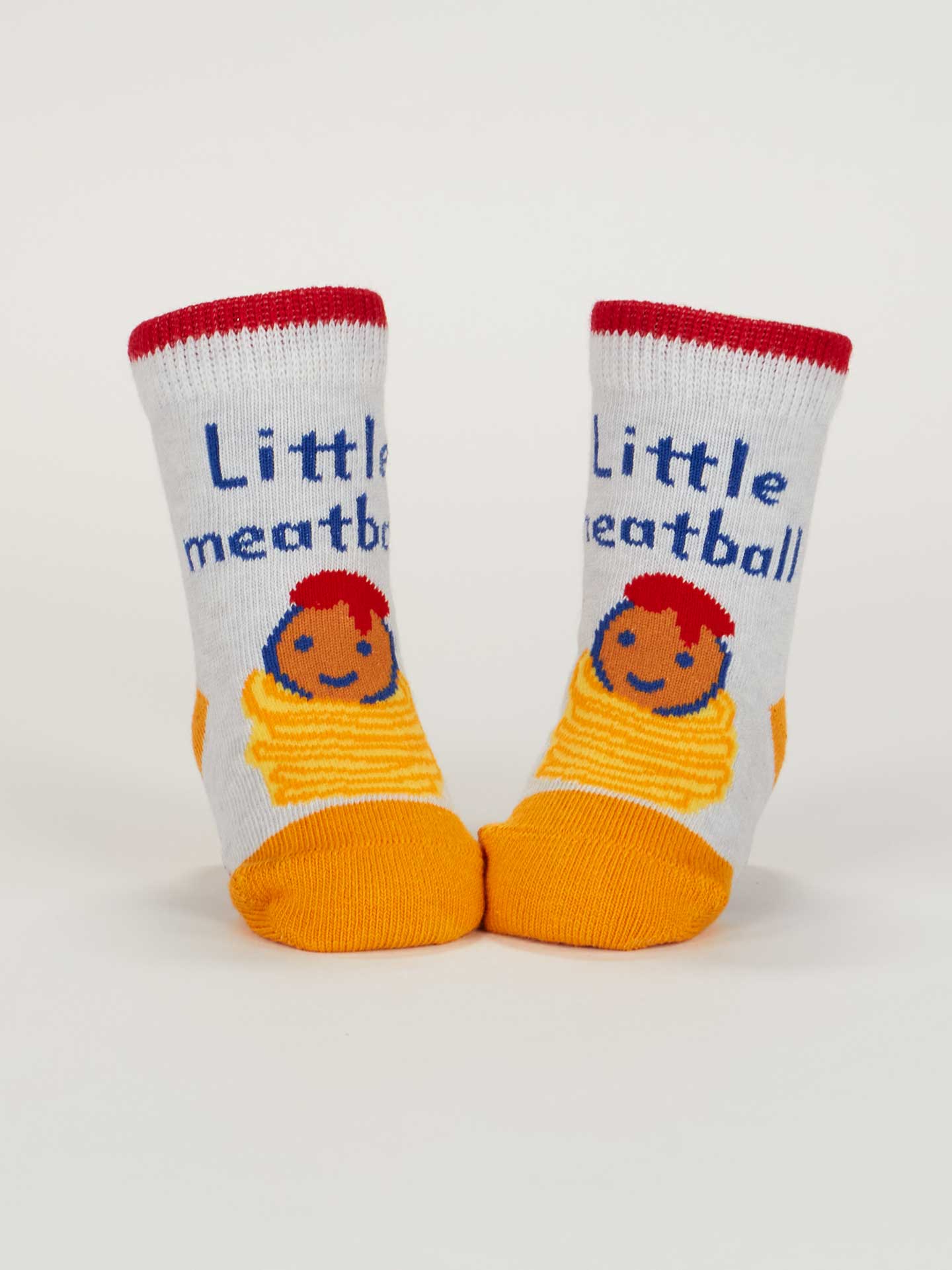 Little Meatball / I Get Heavy - 2 Pairs of Baby Socks