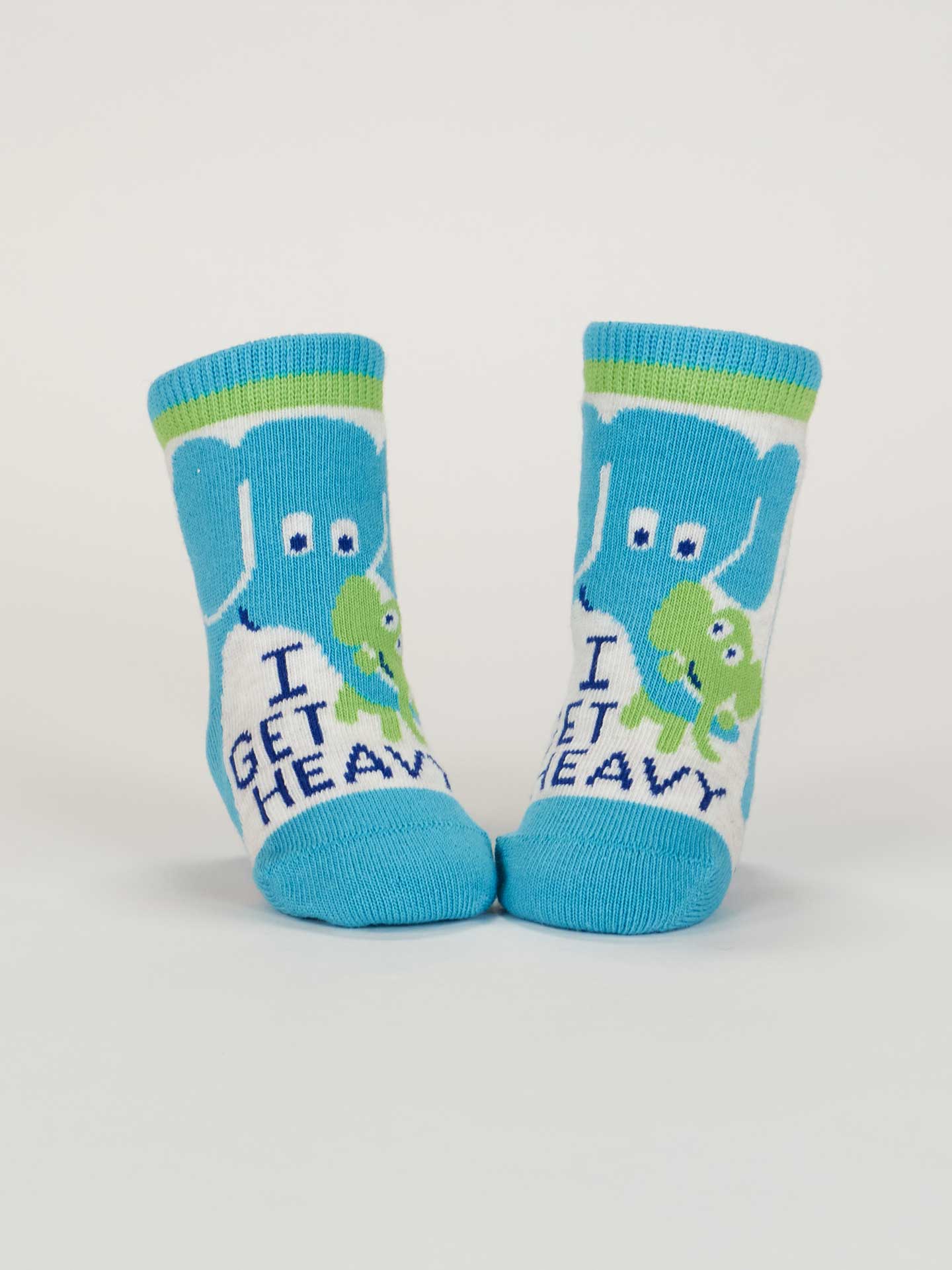 Little Meatball / I Get Heavy - 2 Pairs of Baby Socks