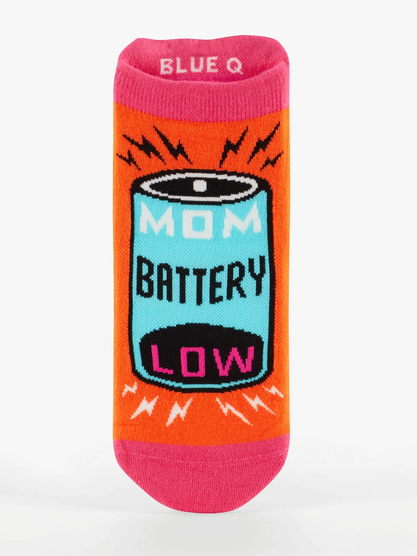 BLUQ Mom Battery Low Sneaker Socks (S/M)