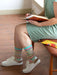 Blue Q Women's Crew Socks - Shhh.. I'm Over-Thinking
