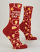 BLUQ I Work My Ass Off Women's Crew Socks