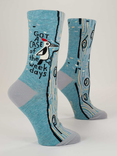 BLUQ Got A Case Of The Weekdays Women's Crew Socks
