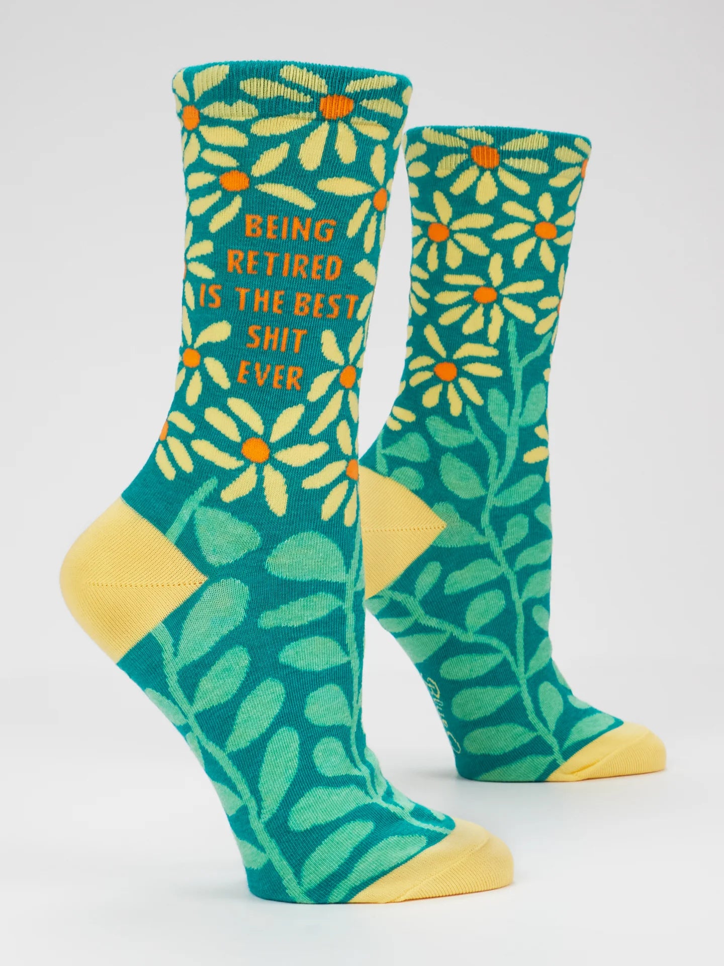 BLUQ Women's Crew Socks - Being Retired Is The Best Sh*t Ever