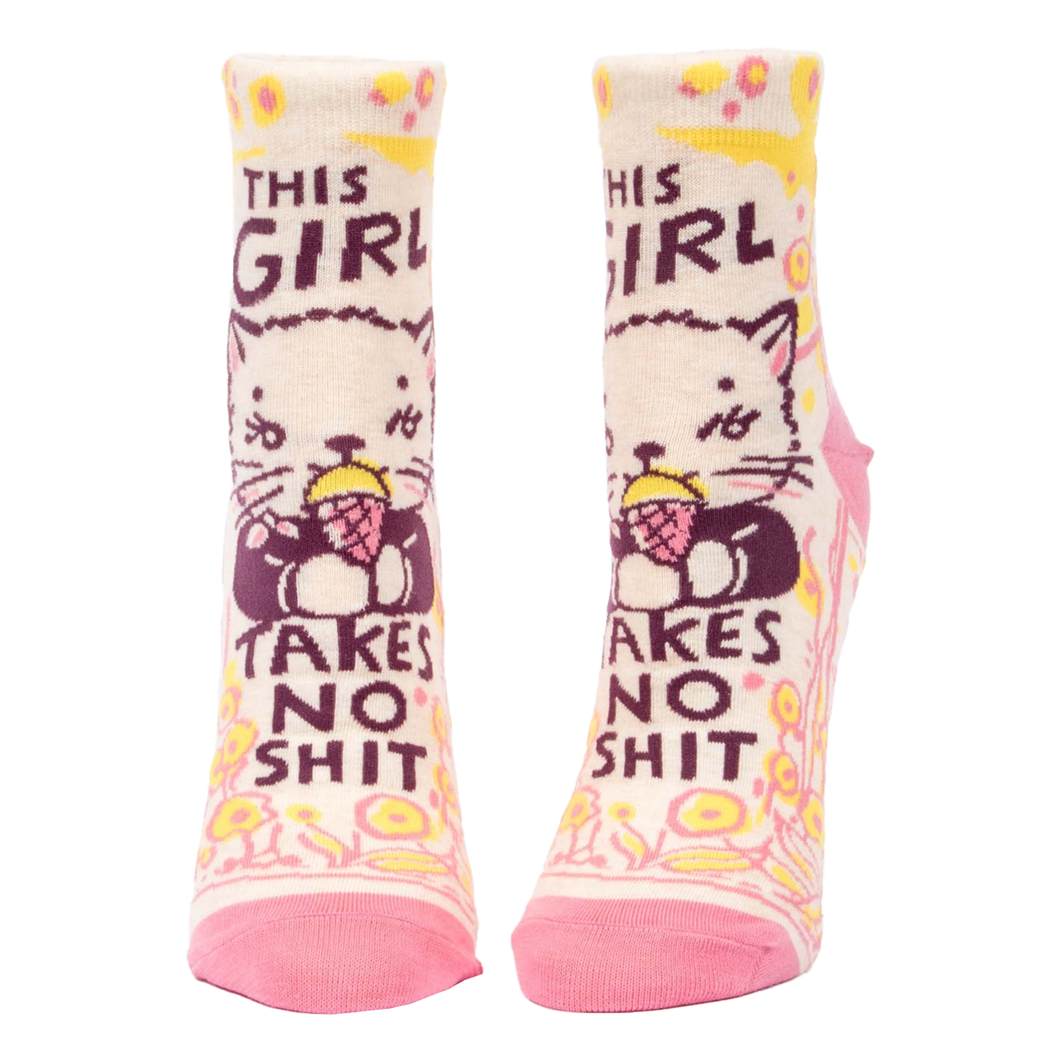 BLUQ Women's Ankle Socks - This Girl Takes No Sh*t
