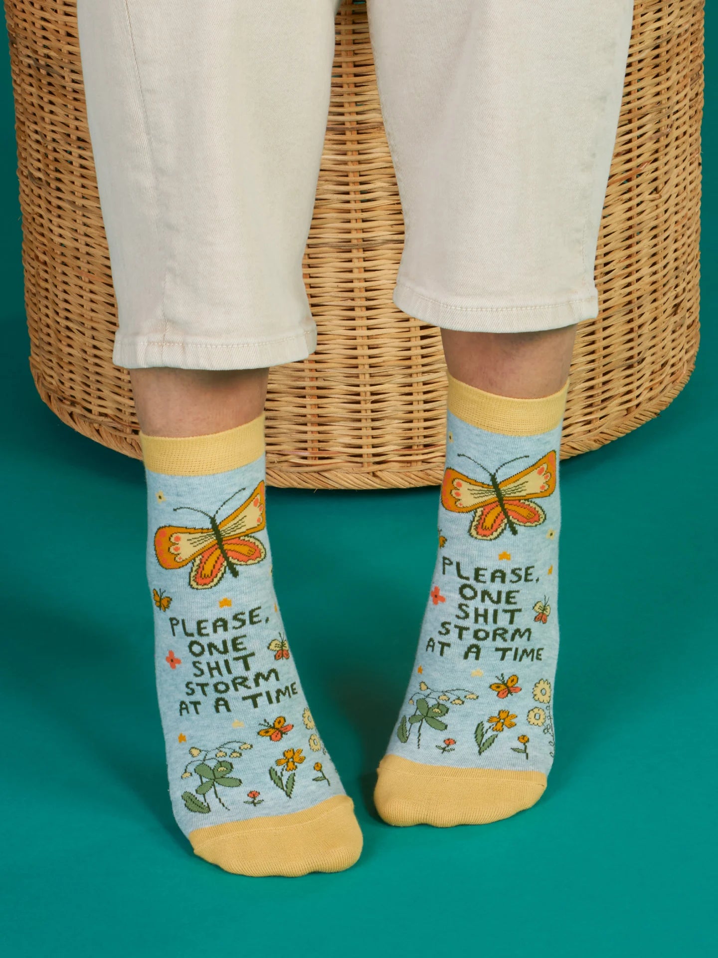 BLUQ Please, One Shitstorm At A Time Women's Ankle Socks